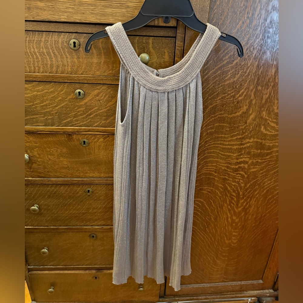 Cashmere Size Small Gold Metallic Dress